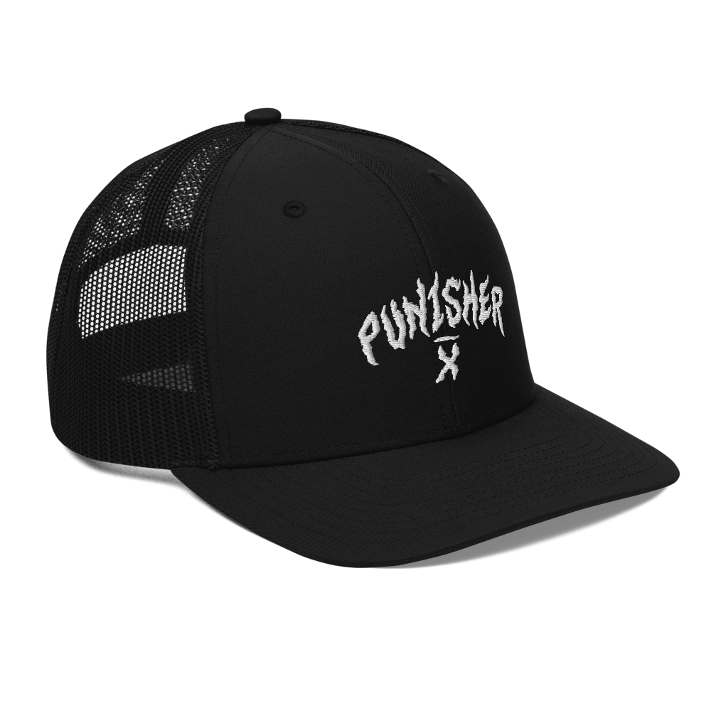 Punisher X Embroidered Snapback Trucker Cap