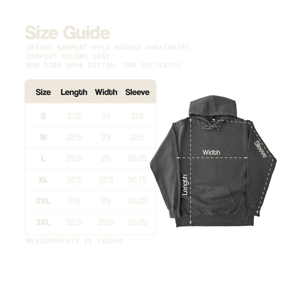 Punisher X Addicted to Distance Garment-Dyed Hoodie