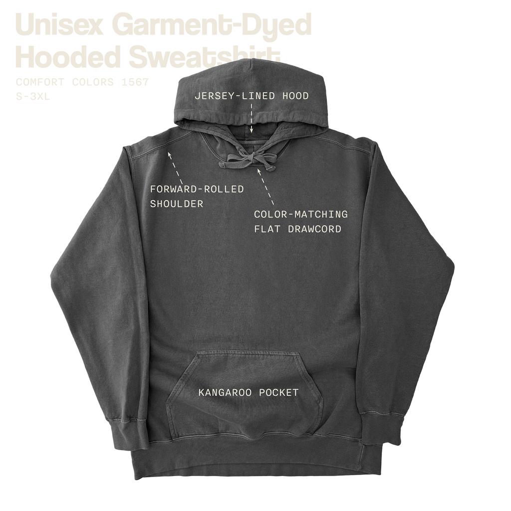 Punisher X Addicted to Distance Garment-Dyed Hoodie