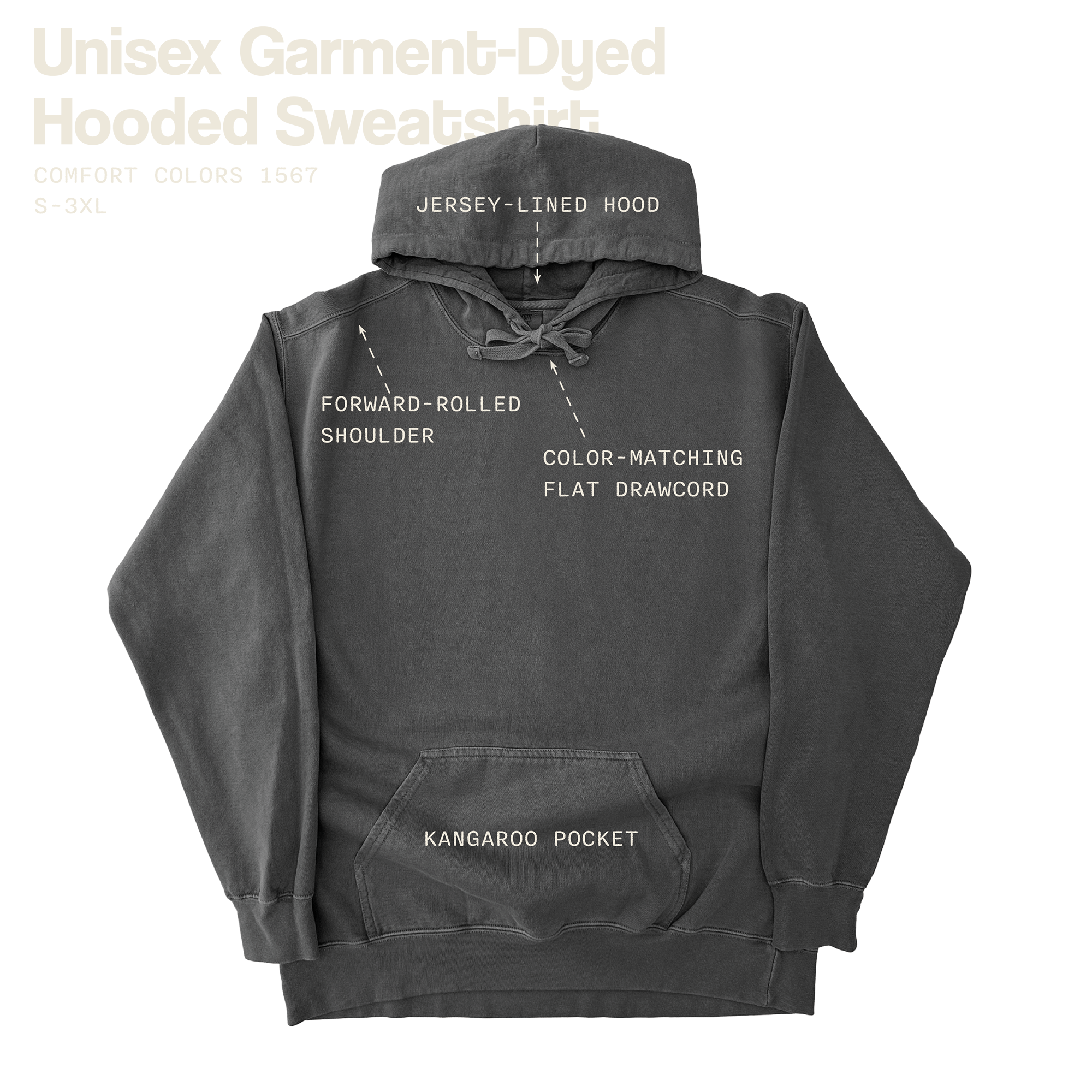 Punisher X Addicted to Distance Garment-Dyed Hoodie